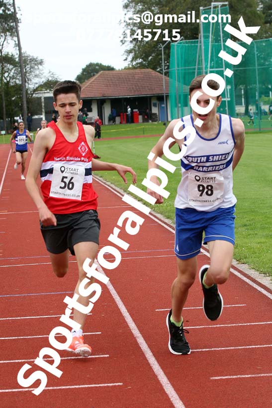 800 metres, NECAA Open Meeting, Morpeth, Sunday, September 27th. David T. Hewitson/Sports for All Pics